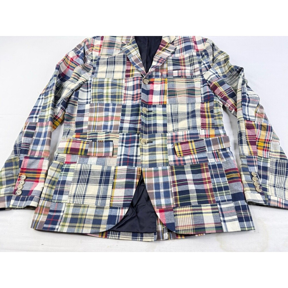 Rare Vintage Rugby Ralph Lauren Patchwork Blazer Size Medium - Picture 12 of 16